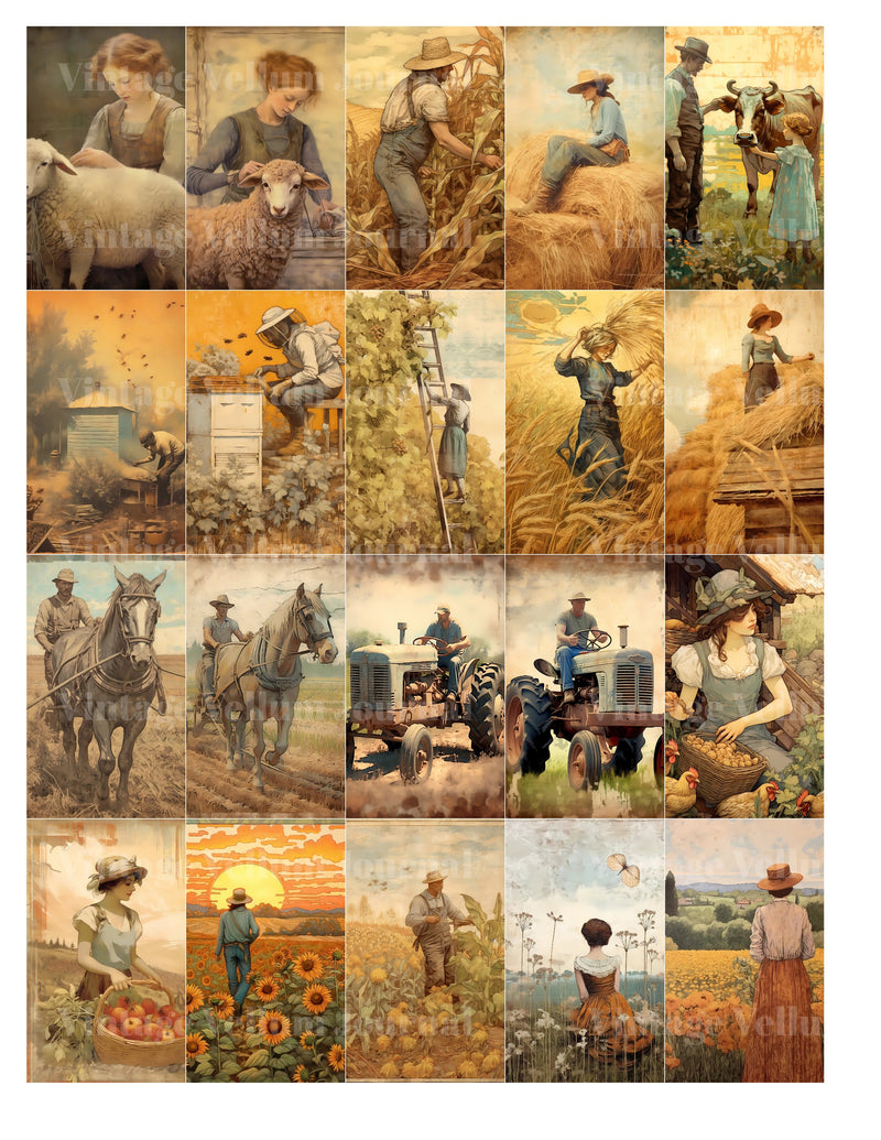 Farming Junk Journal Pages - CraftNest