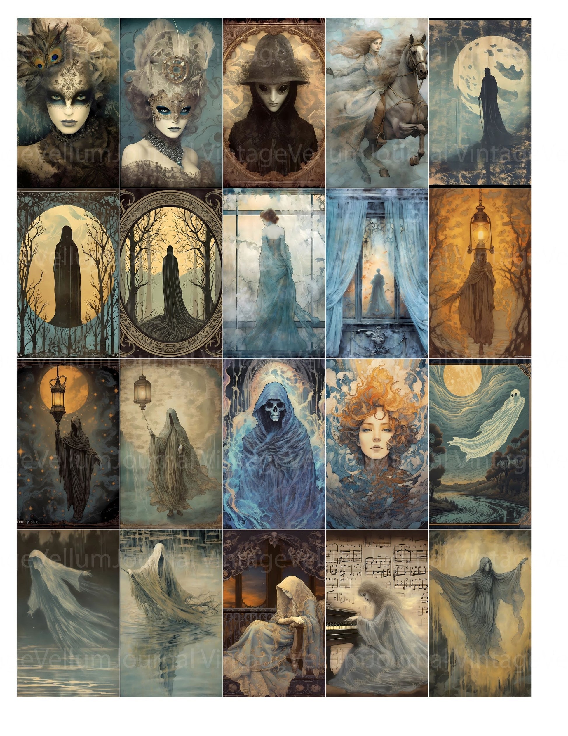 Phantoms Junk Journal Pages - CraftNest