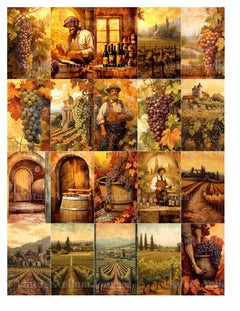 Winvery - Vineyard Junk Journal Pages - CraftNest