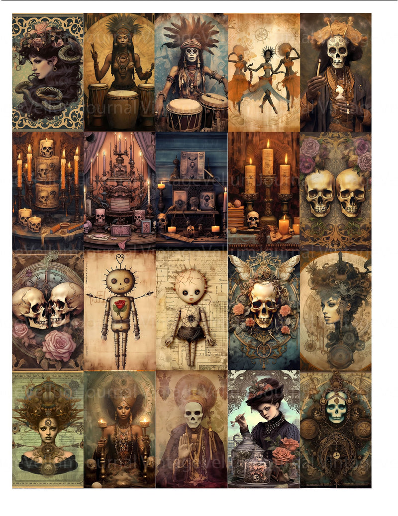 Voodoo Rituals Junk Journal Pages - CraftNest