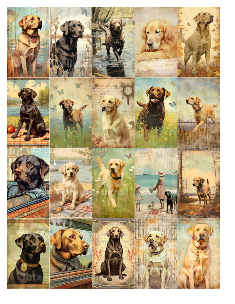 Labrador Retrievers Junk Journal Pages - CraftNest