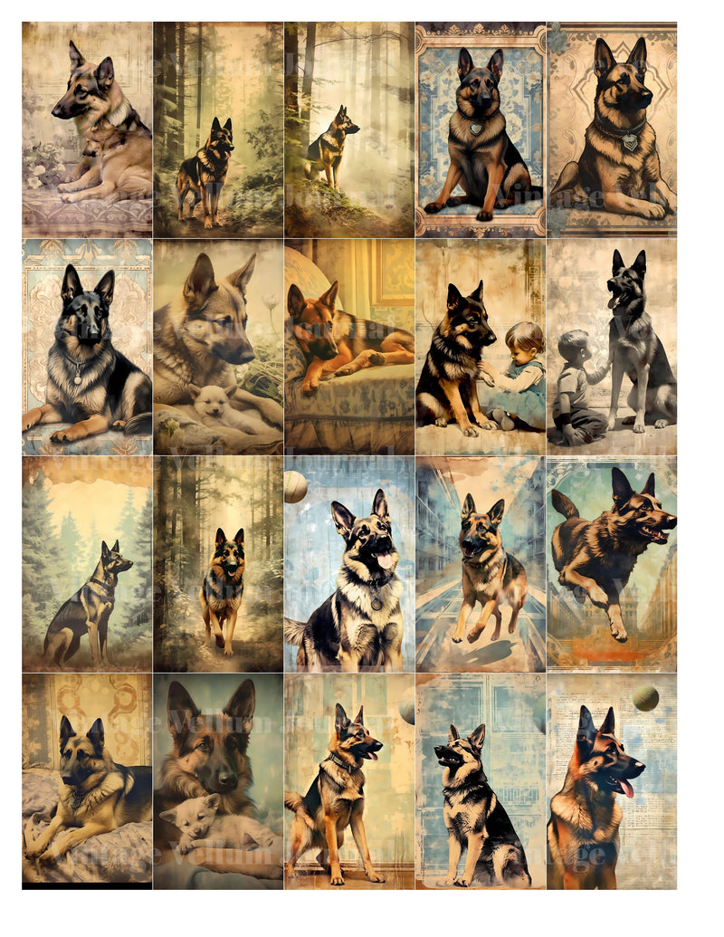 German Shepherd Junk Journal Pages - CraftNest