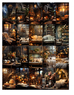 Cozy Interiors Junk Journal Pages - CraftNest