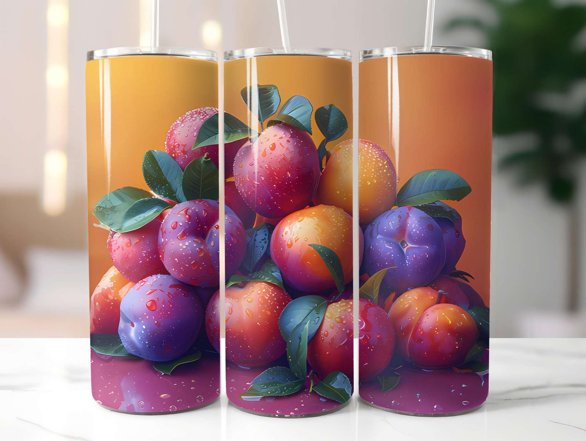 Stone Fruit 4 Tumbler Wrap - CraftNest - Digital Crafting and Art