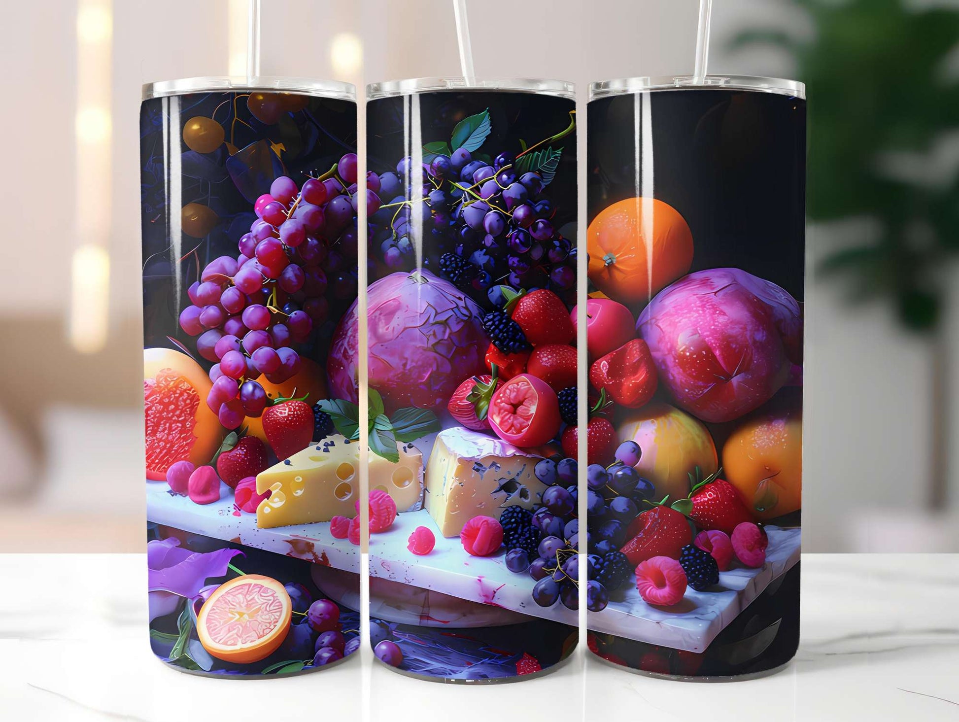 Stone Fruit 4 Tumbler Wrap - CraftNest - Digital Crafting and Art
