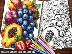 Stone Fruit Coloring Books - CraftNest - Digital Crafting and Art