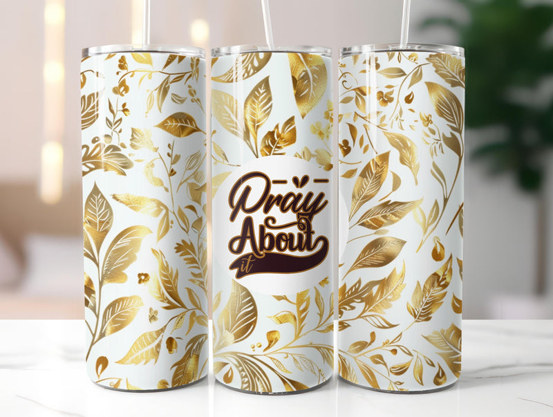 Pray About It Tumbler Wrap - CraftNest - Digital Crafting and Art