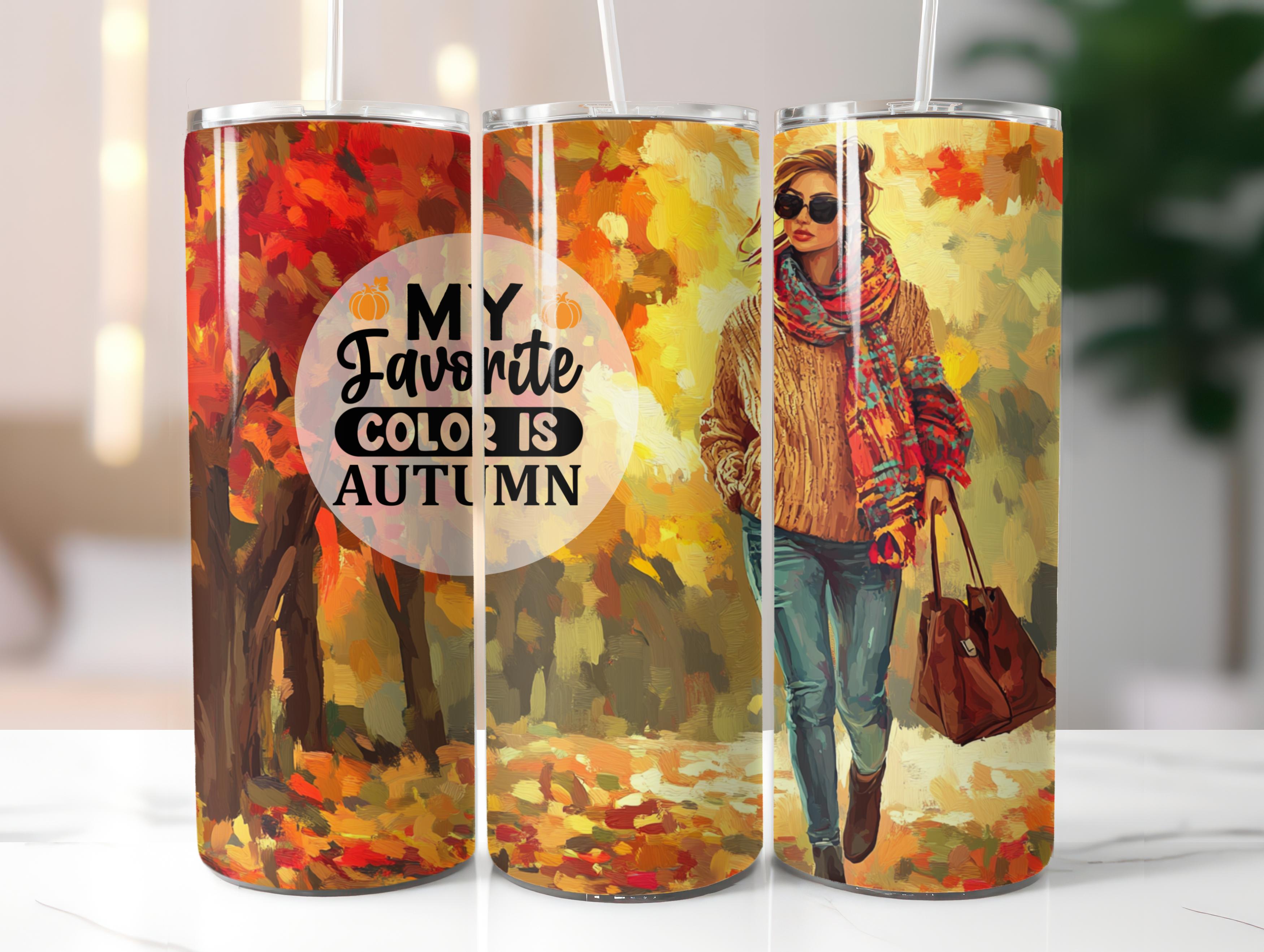 Autumn Tumbler Wrap - CraftNest - Digital Crafting and Art