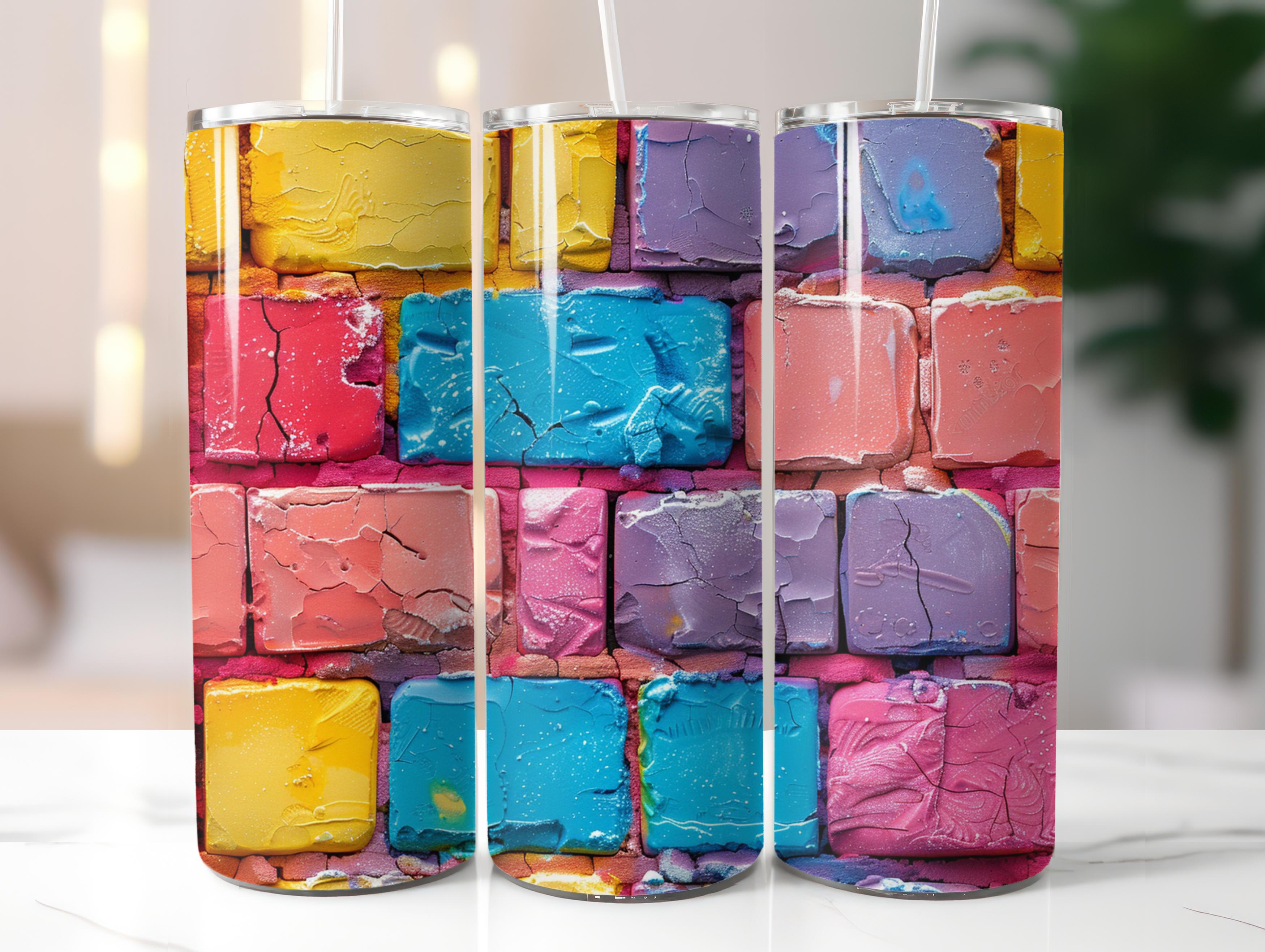 Candy Texture Brick Wall Tumbler Wrap - CraftNest - Digital Crafting and Art