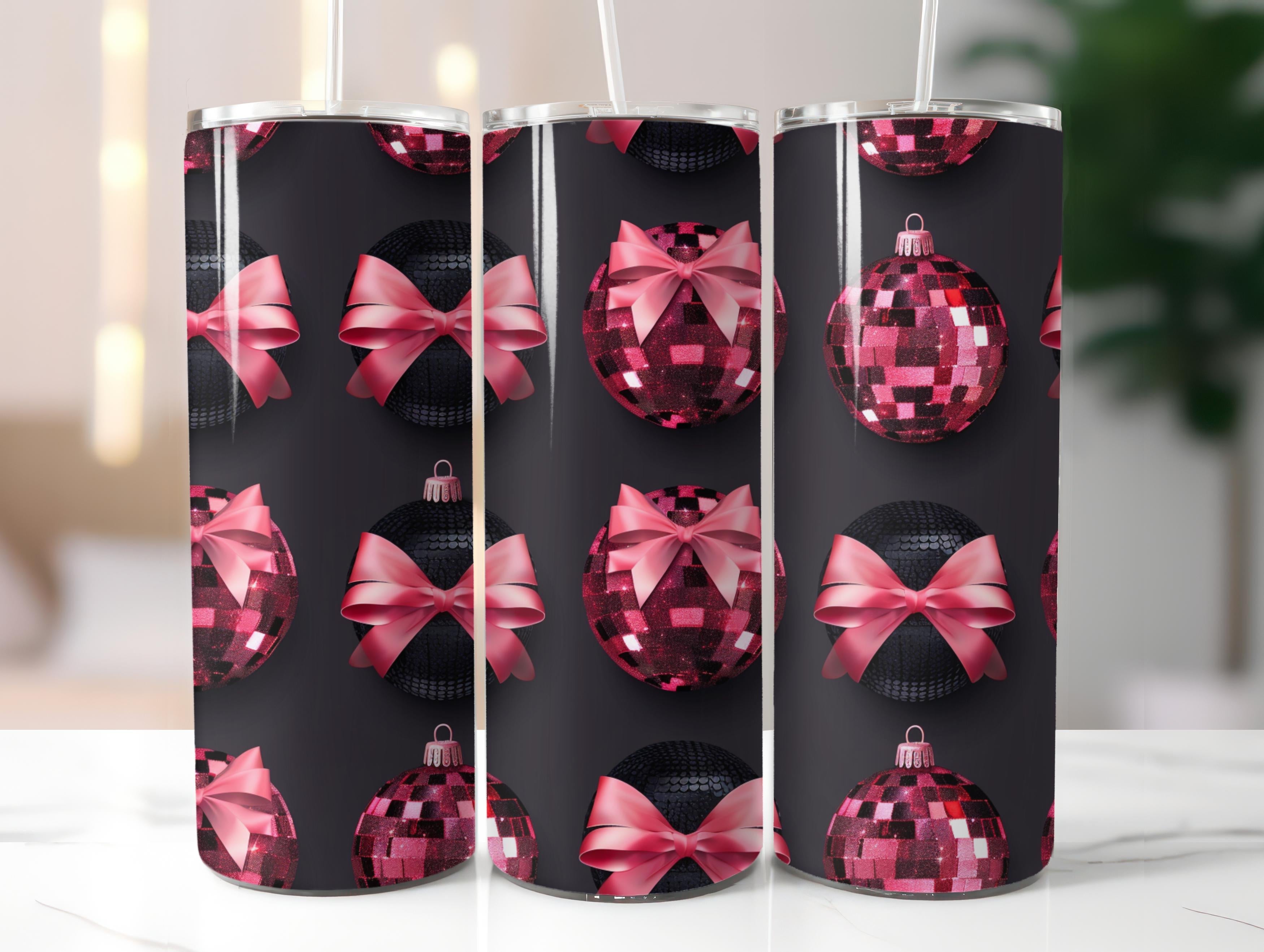 Pink Disco Ball Tumbler Wrap - CraftNest - Digital Crafting and Art