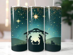 Nativity Scene Tumbler Wrap - CraftNest - Digital Crafting and Art