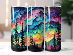 Northern Lights Tumbler Wrap - CraftNest - Digital Crafting and Art