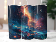 Celestial Night Sky Tumbler Wrap - CraftNest - Digital Crafting and Art