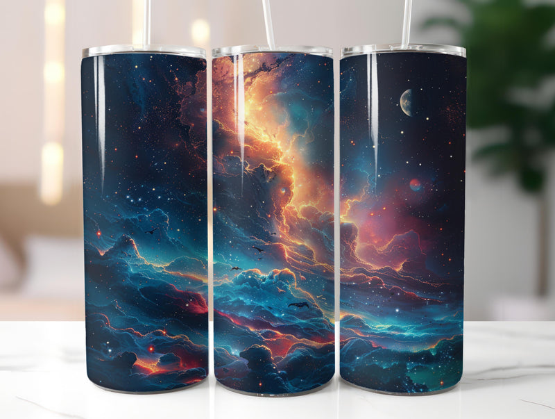 Celestial Night Sky Tumbler Wrap - CraftNest - Digital Crafting and Art