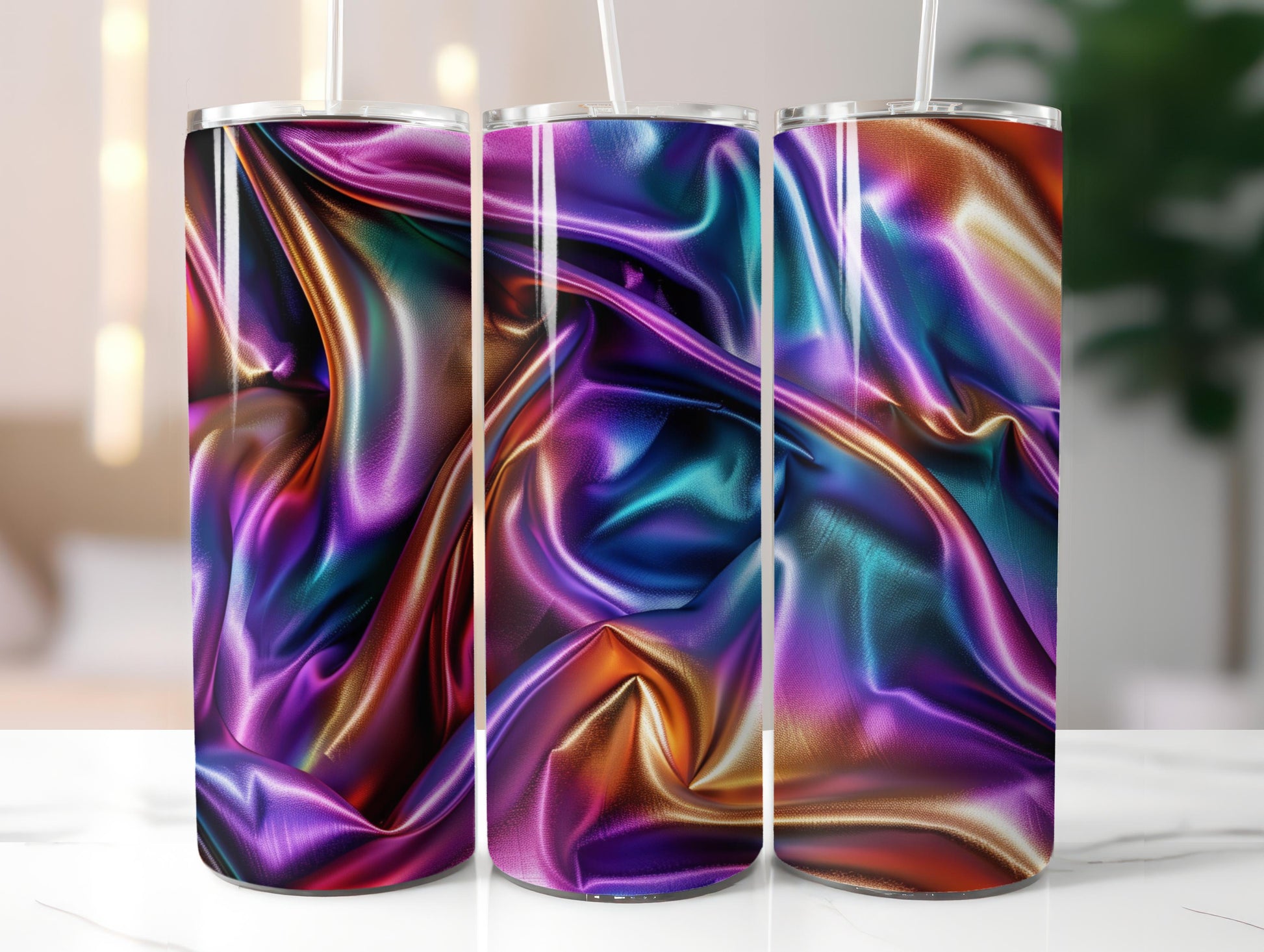 Iridescent Fabric Tumbler Wrap - CraftNest - Digital Crafting and Art
