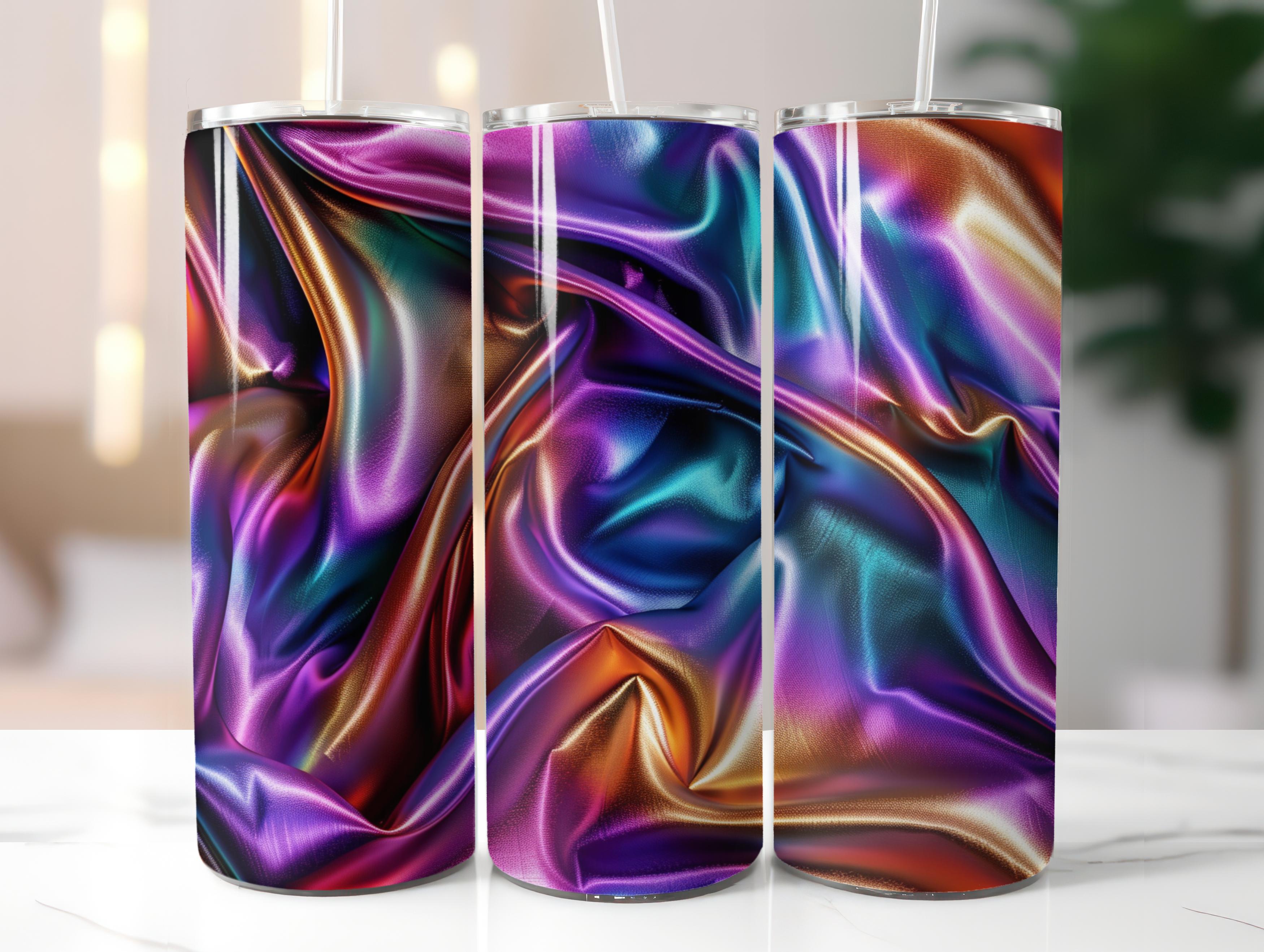 Iridescent Fabric Tumbler Wrap - CraftNest - Digital Crafting and Art