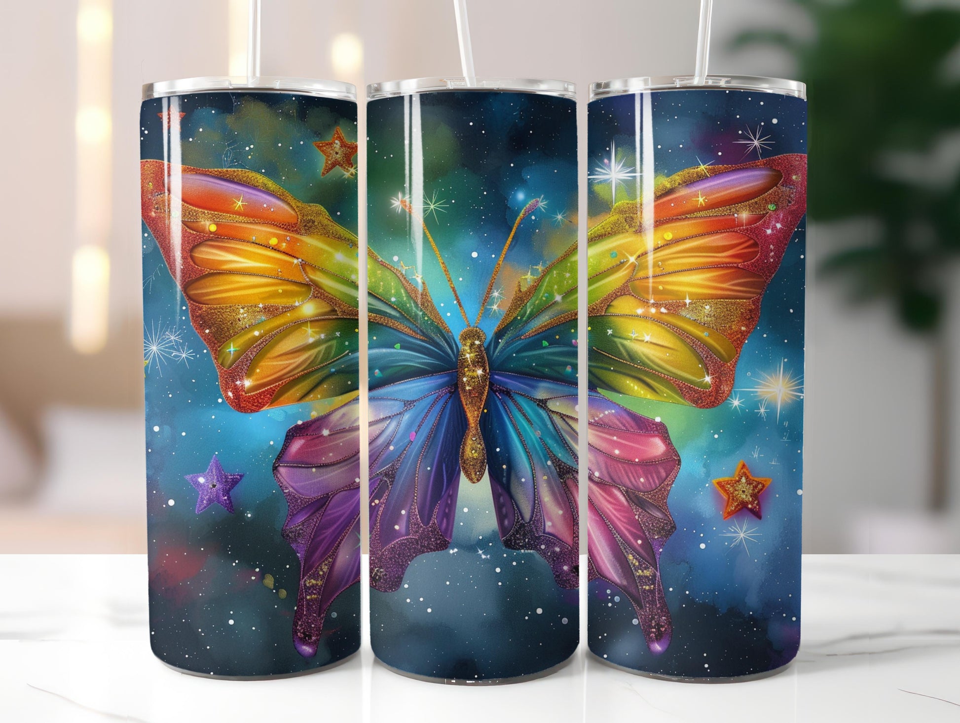Beautiful Butterfly Tumbler Wrap - CraftNest - Digital Crafting and Art