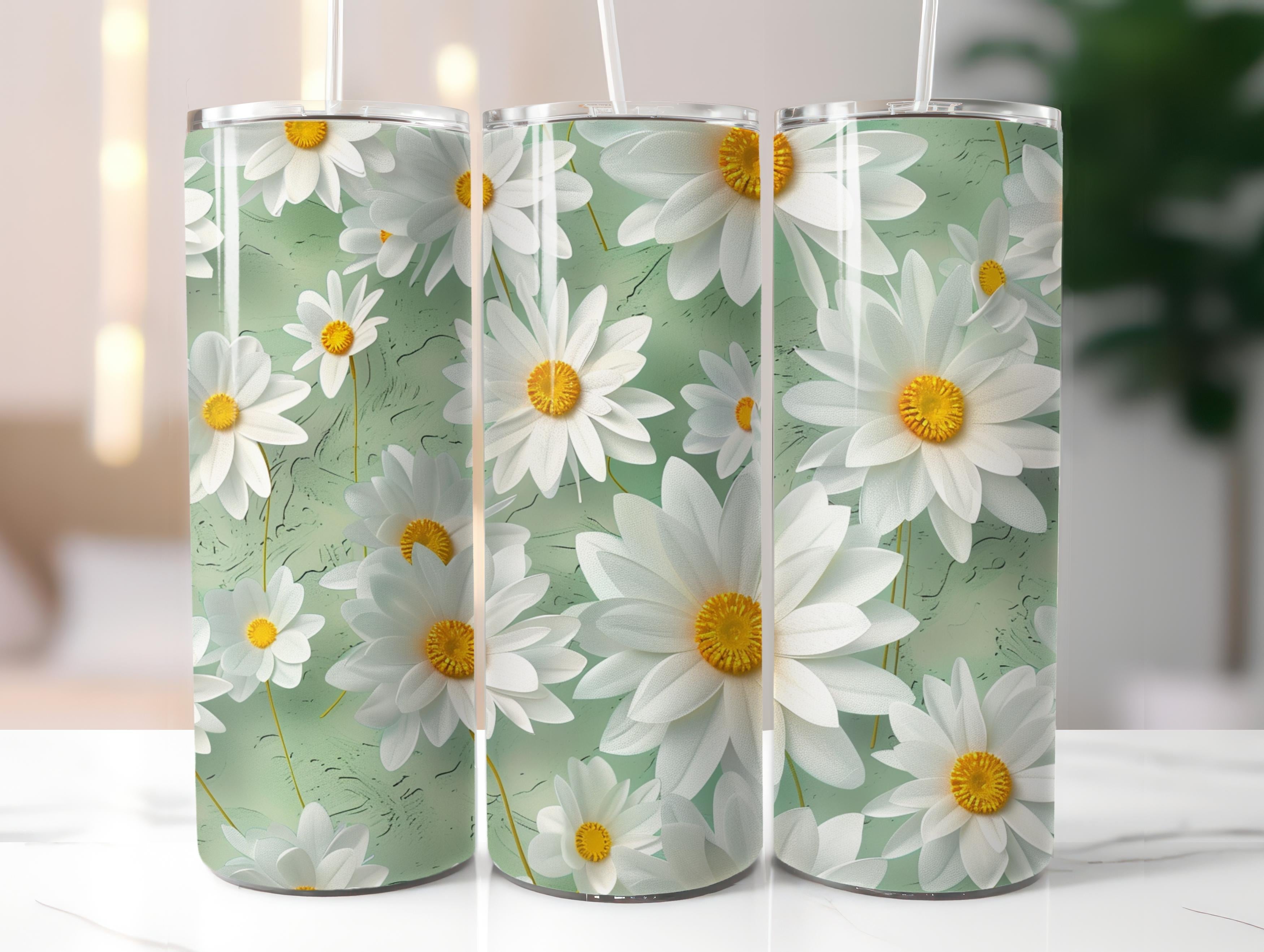 Paper Style Tulips Tumbler Wrap - CraftNest - Digital Crafting and Art
