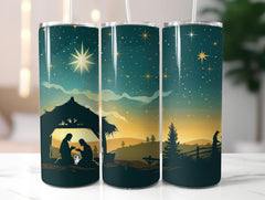 Nativity Scene Tumbler Wrap - CraftNest - Digital Crafting and Art