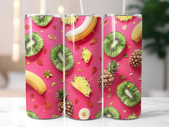 Tropical Fruit Pattern Tumbler Wrap - CraftNest - Digital Crafting and Art