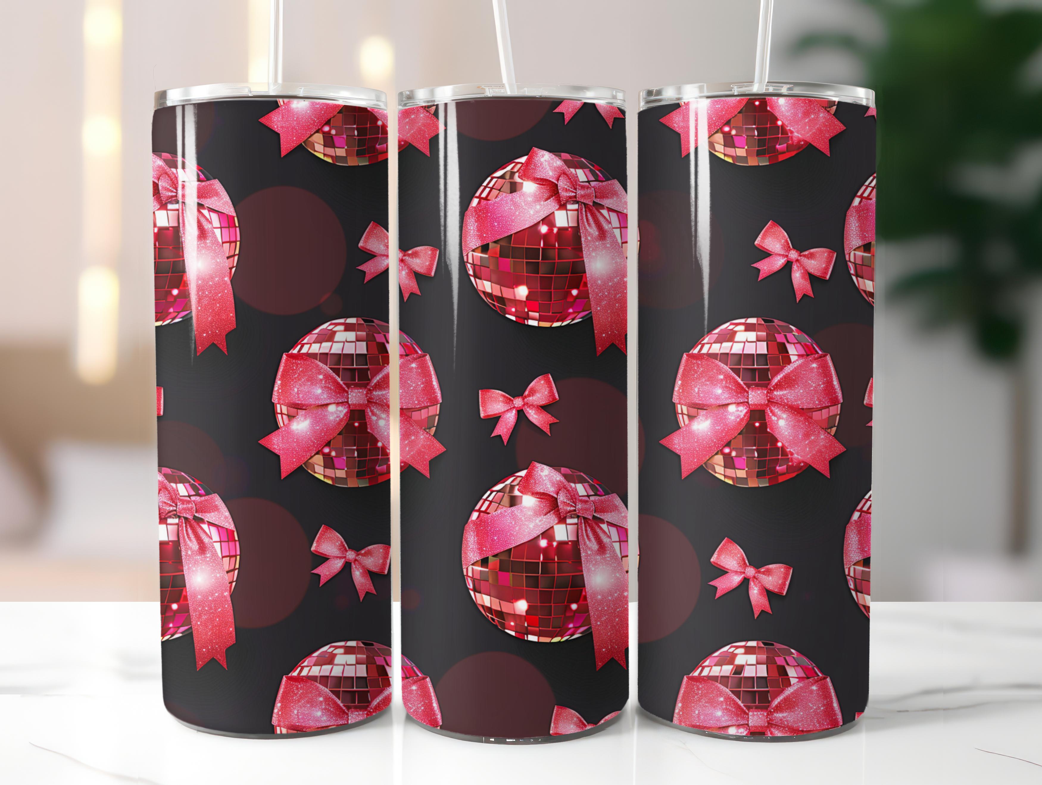 Pink Disco Ball Tumbler Wrap - CraftNest - Digital Crafting and Art