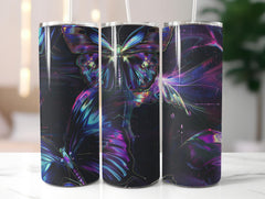 Holographic Butterfly Tumbler Wrap - CraftNest - Digital Crafting and Art