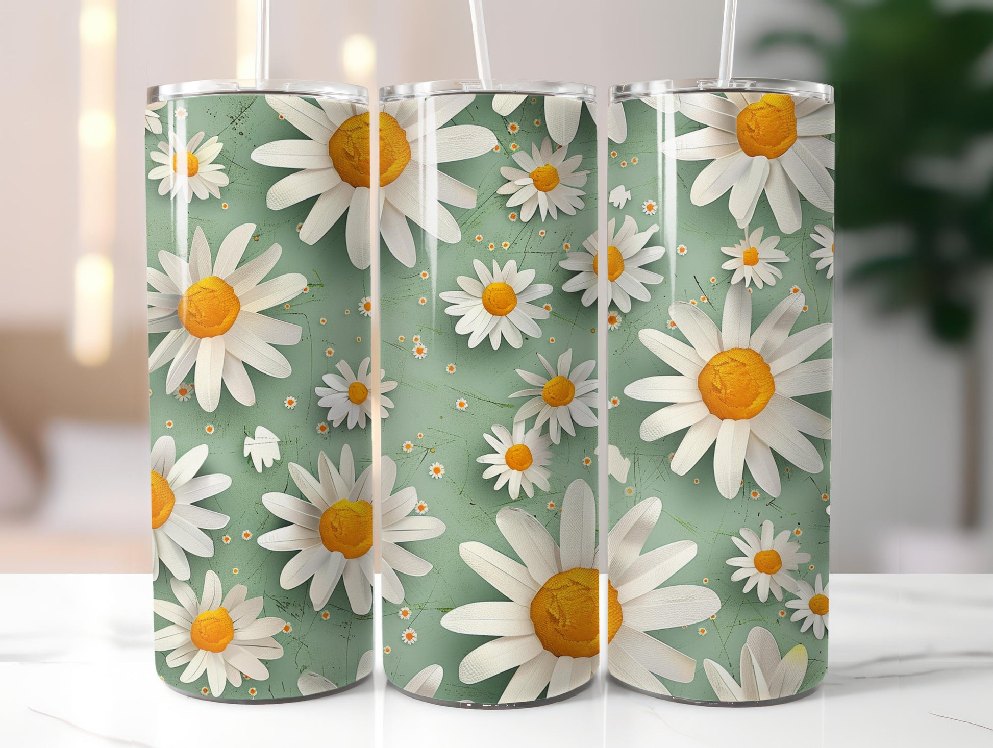 Paper Style Tulips Tumbler Wrap - CraftNest - Digital Crafting and Art