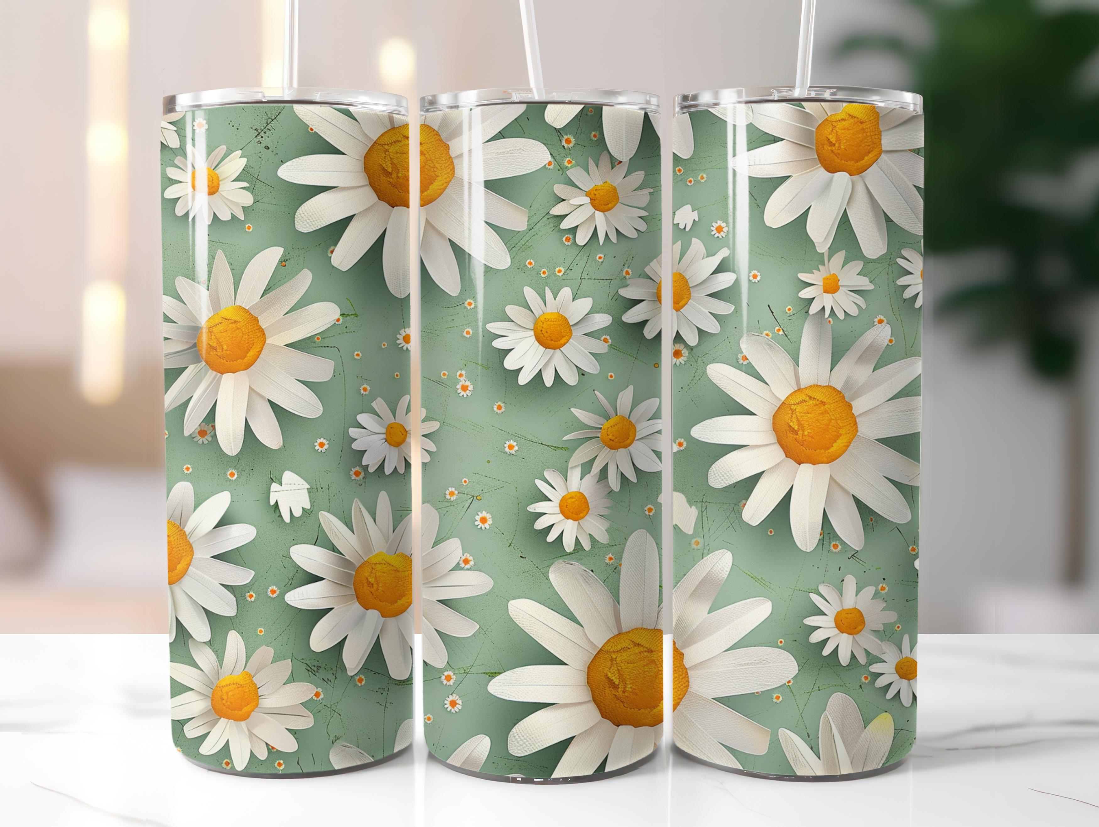 Paper Style Tulips Tumbler Wrap - CraftNest - Digital Crafting and Art