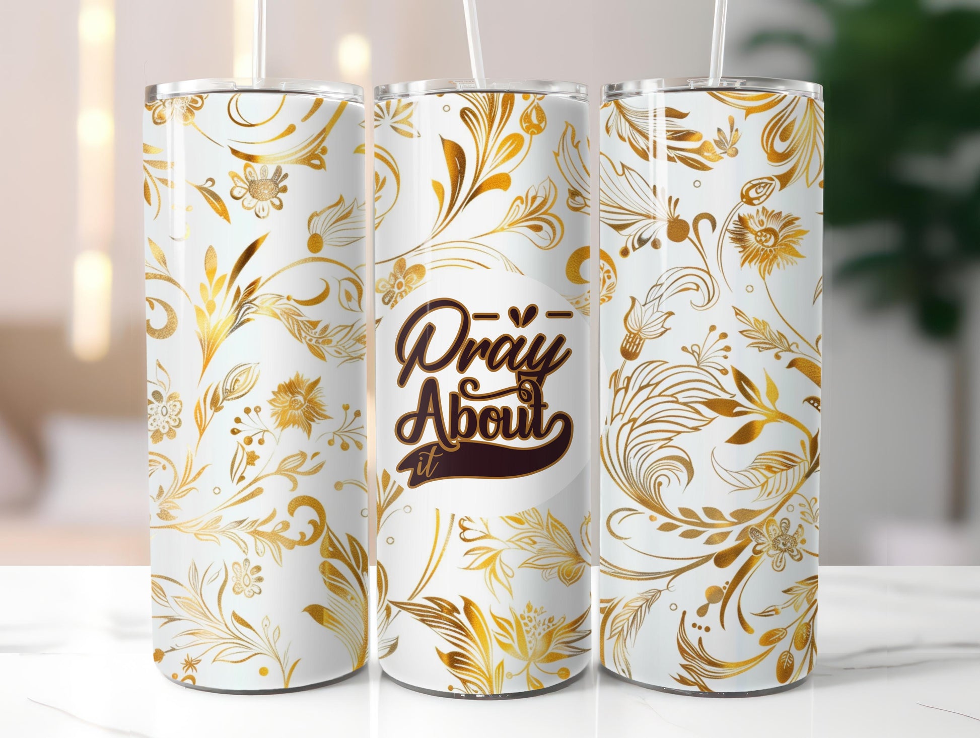 Pray About It Tumbler Wrap - CraftNest - Digital Crafting and Art