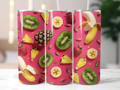 Tropical Fruit Pattern Tumbler Wrap - CraftNest - Digital Crafting and Art