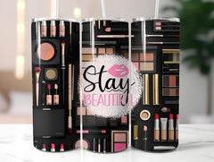 Stay Beautiful Tumbler Wrap - CraftNest - Digital Crafting and Art