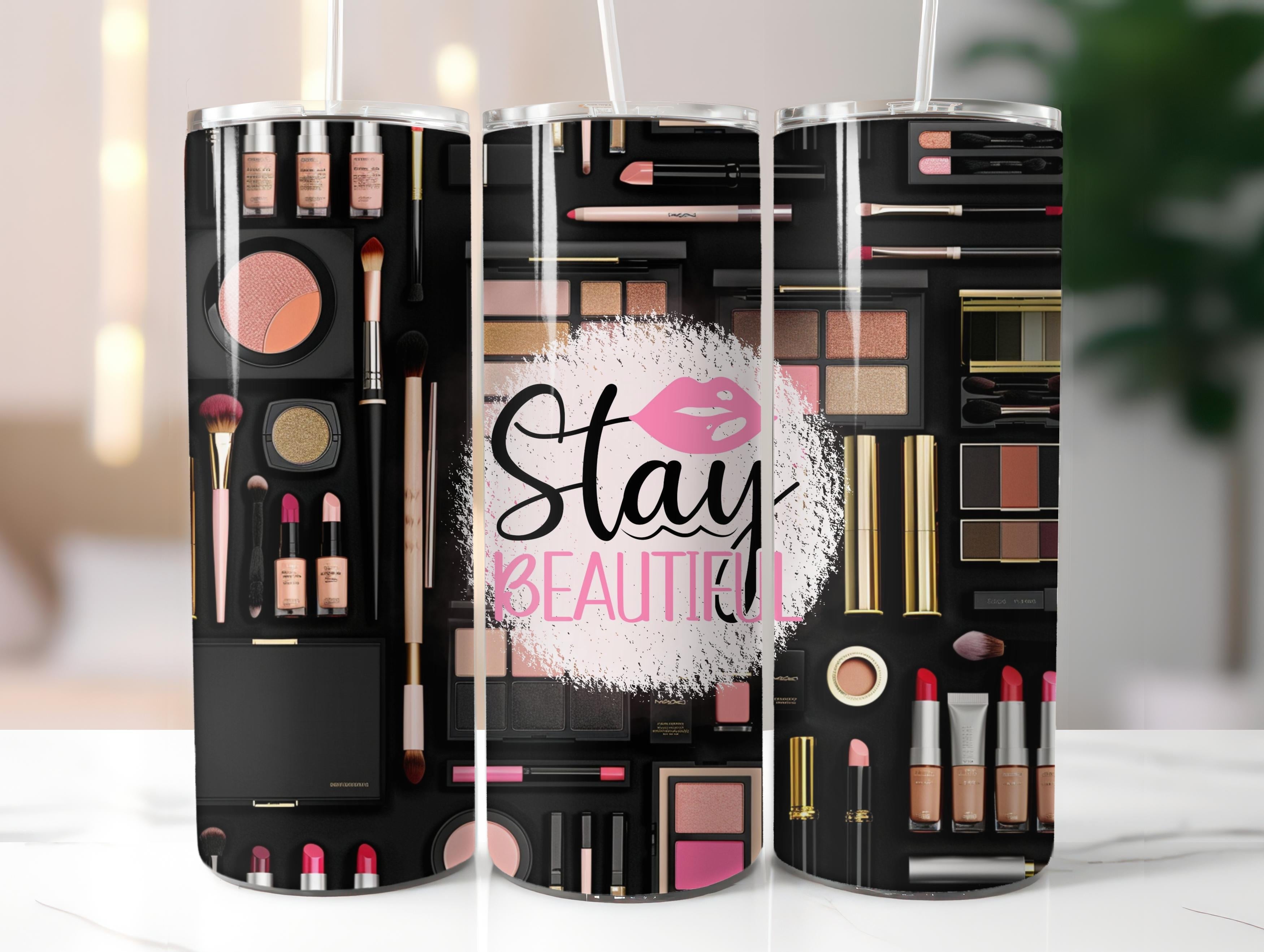 Stay Beautiful Tumbler Wrap - CraftNest - Digital Crafting and Art