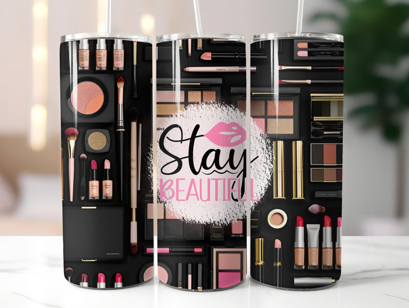 Stay Beautiful Tumbler Wrap - CraftNest - Digital Crafting and Art