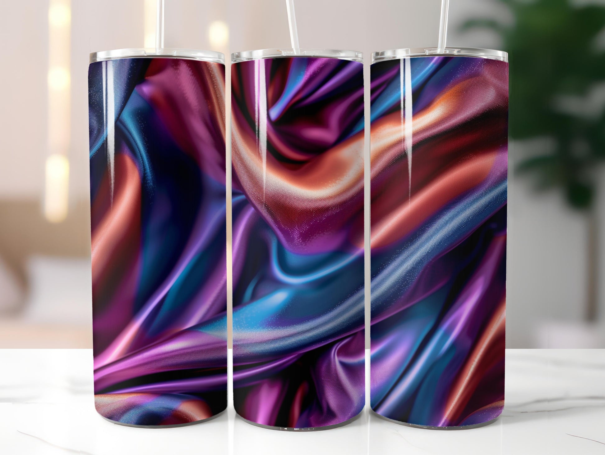 Iridescent Fabric Tumbler Wrap - CraftNest - Digital Crafting and Art