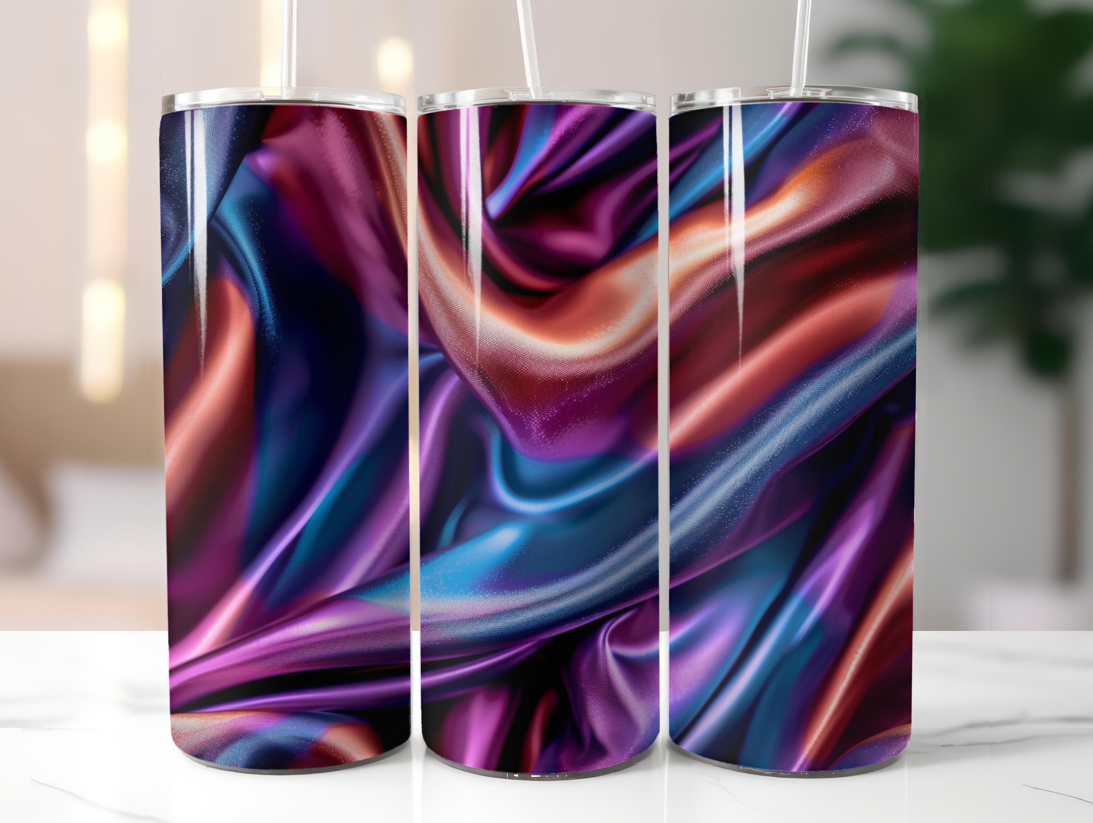 Iridescent Fabric Tumbler Wrap - CraftNest - Digital Crafting and Art
