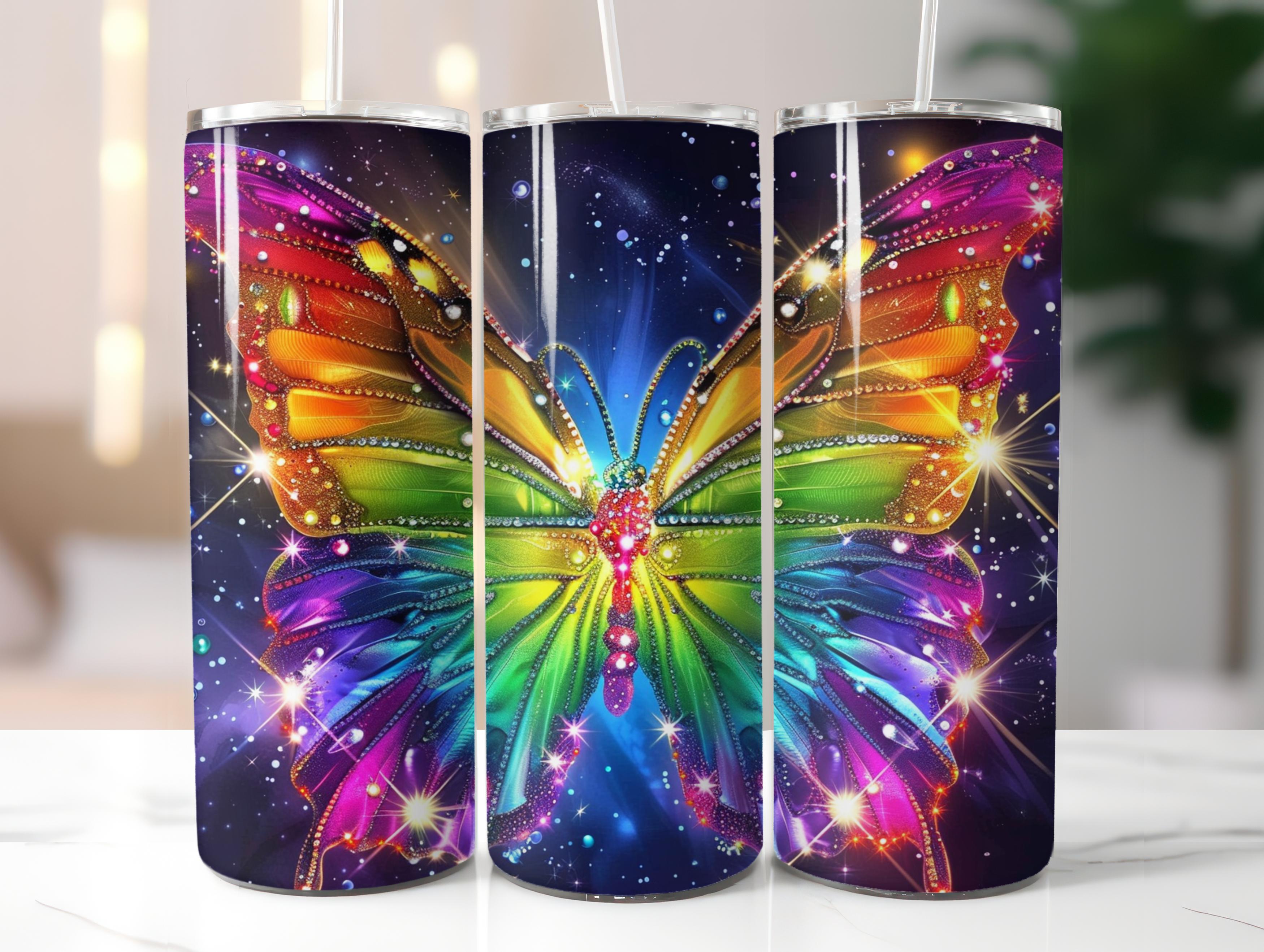Beautiful Butterfly Tumbler Wrap - CraftNest - Digital Crafting and Art