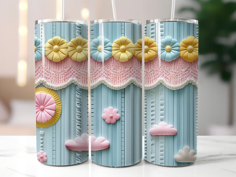 3D Knitting Patterns Tumbler Wrap - CraftNest - Digital Crafting and Art