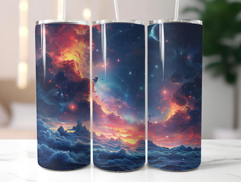 Celestial Night Sky Tumbler Wrap - CraftNest - Digital Crafting and Art