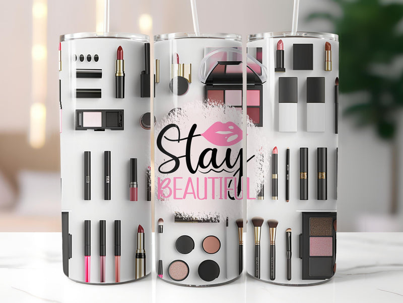 Stay Beautiful Tumbler Wrap - CraftNest - Digital Crafting and Art
