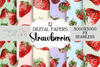 Strawberries Seamless Digital Paper