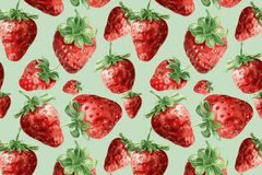 Strawberries Seamless Digital Paper - CraftNest - Digital Crafting and Art