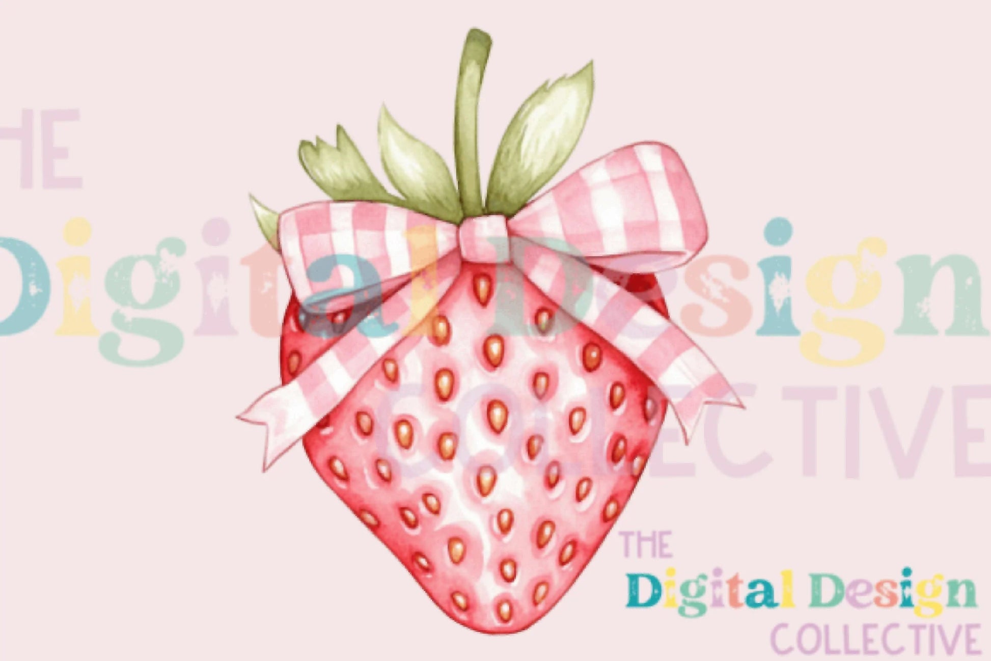 Strawberry Coquette Bow Design Clipart Bundle - CraftNest - Digital Crafting and Art