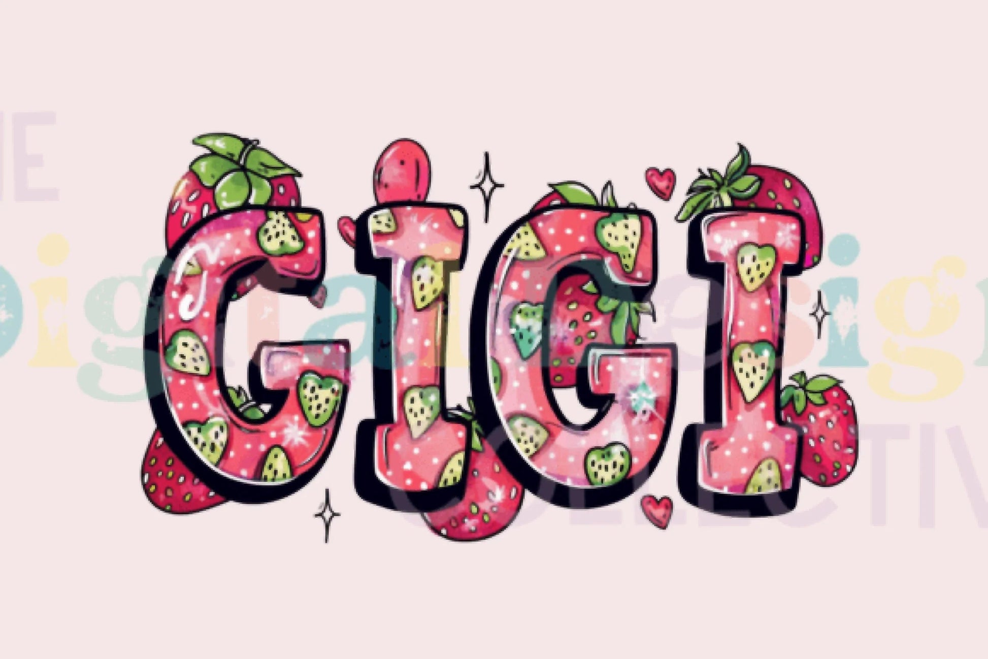 Strawberry Gigi Graphic Design Clipart Bundle - CraftNest - Digital Crafting and Art