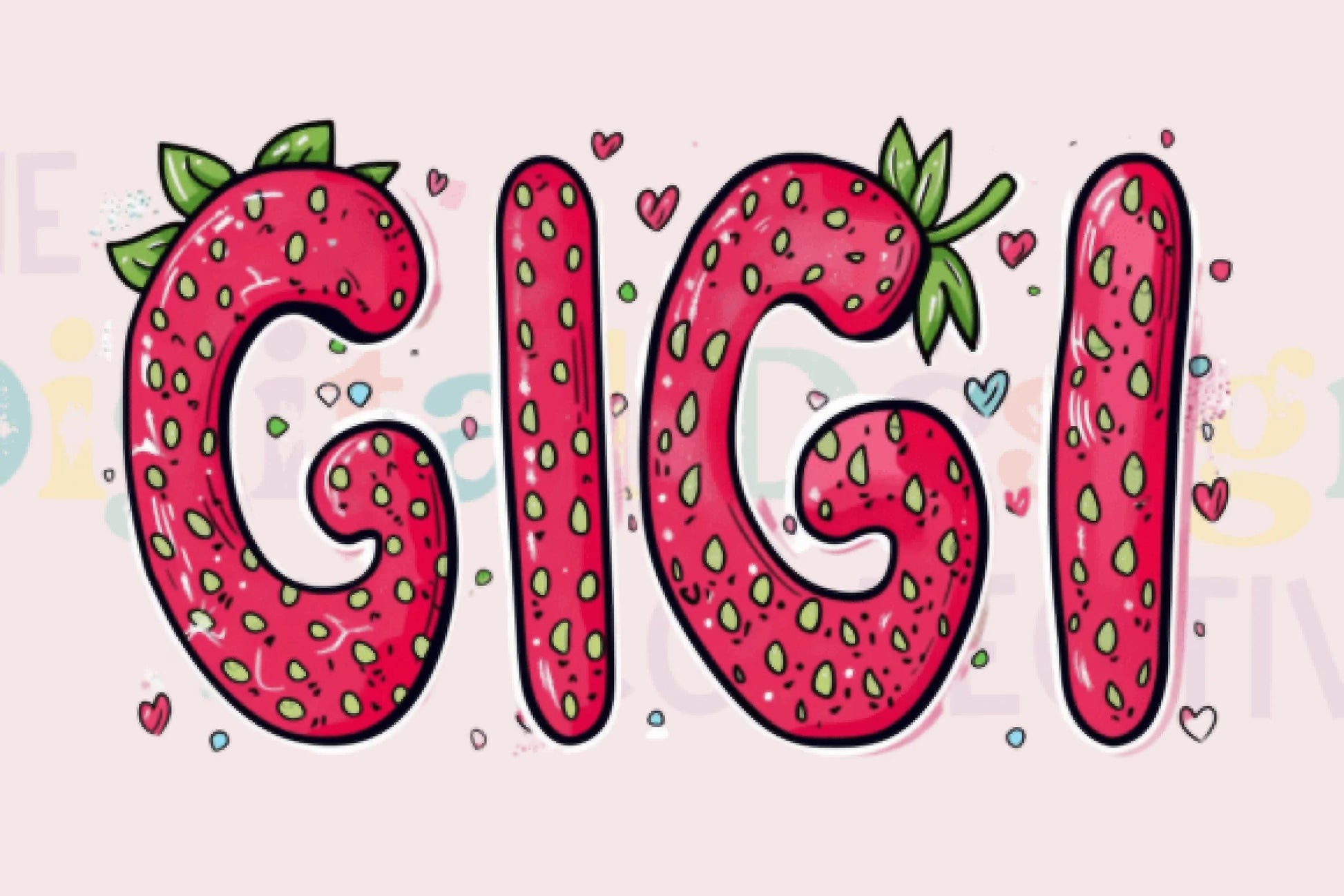 Strawberry Gigi Graphic Design Clipart Bundle - CraftNest - Digital Crafting and Art