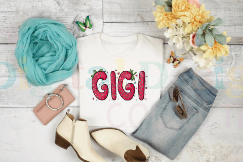 Strawberry Gigi Graphic Design Clipart Bundle - CraftNest - Digital Crafting and Art