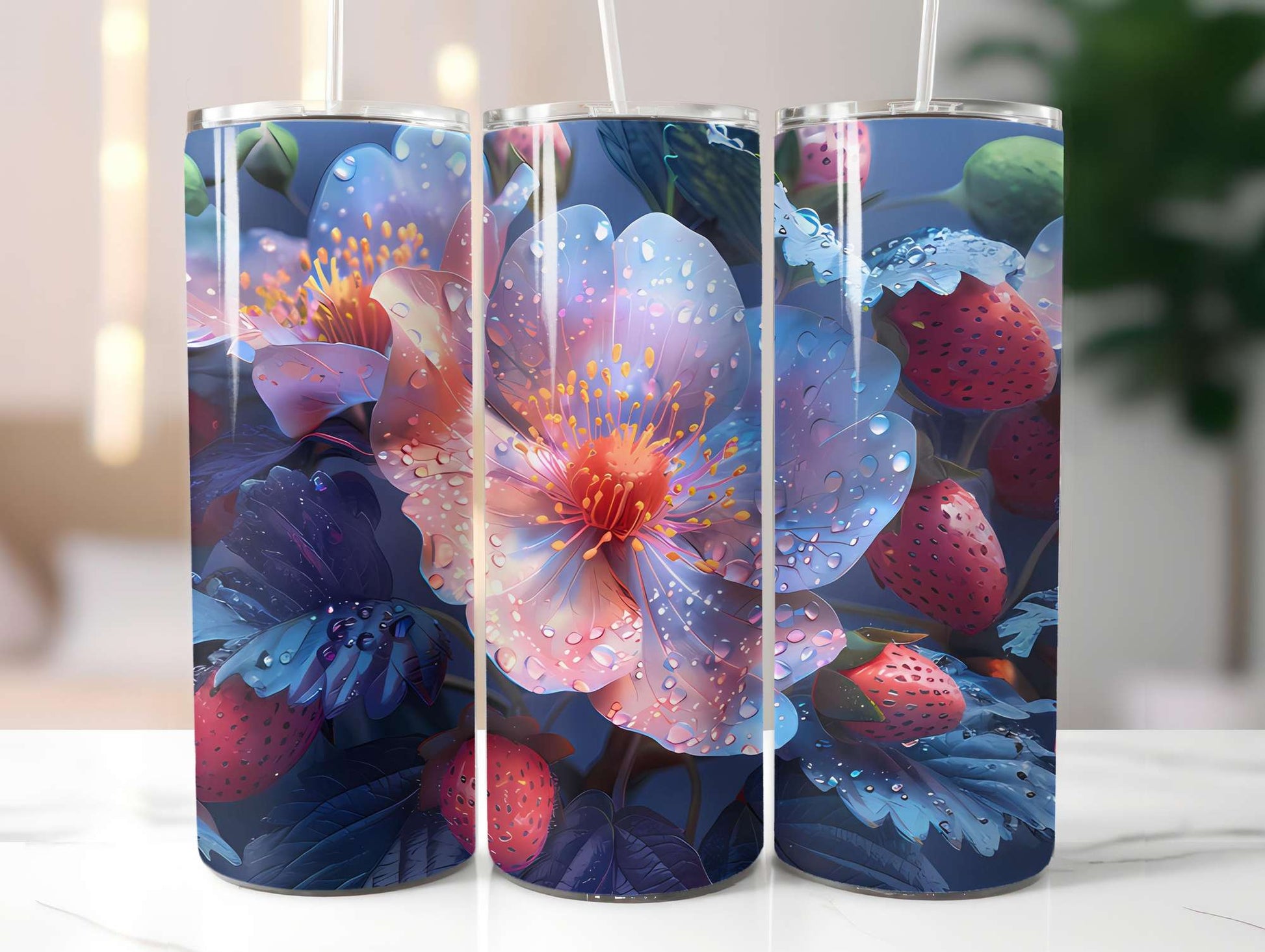 Strawberry 5 Tumbler Wrap - CraftNest - Digital Crafting and Art