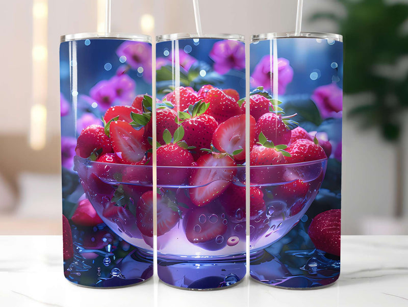 Strawberry 3 Tumbler Wrap - CraftNest - Digital Crafting and Art