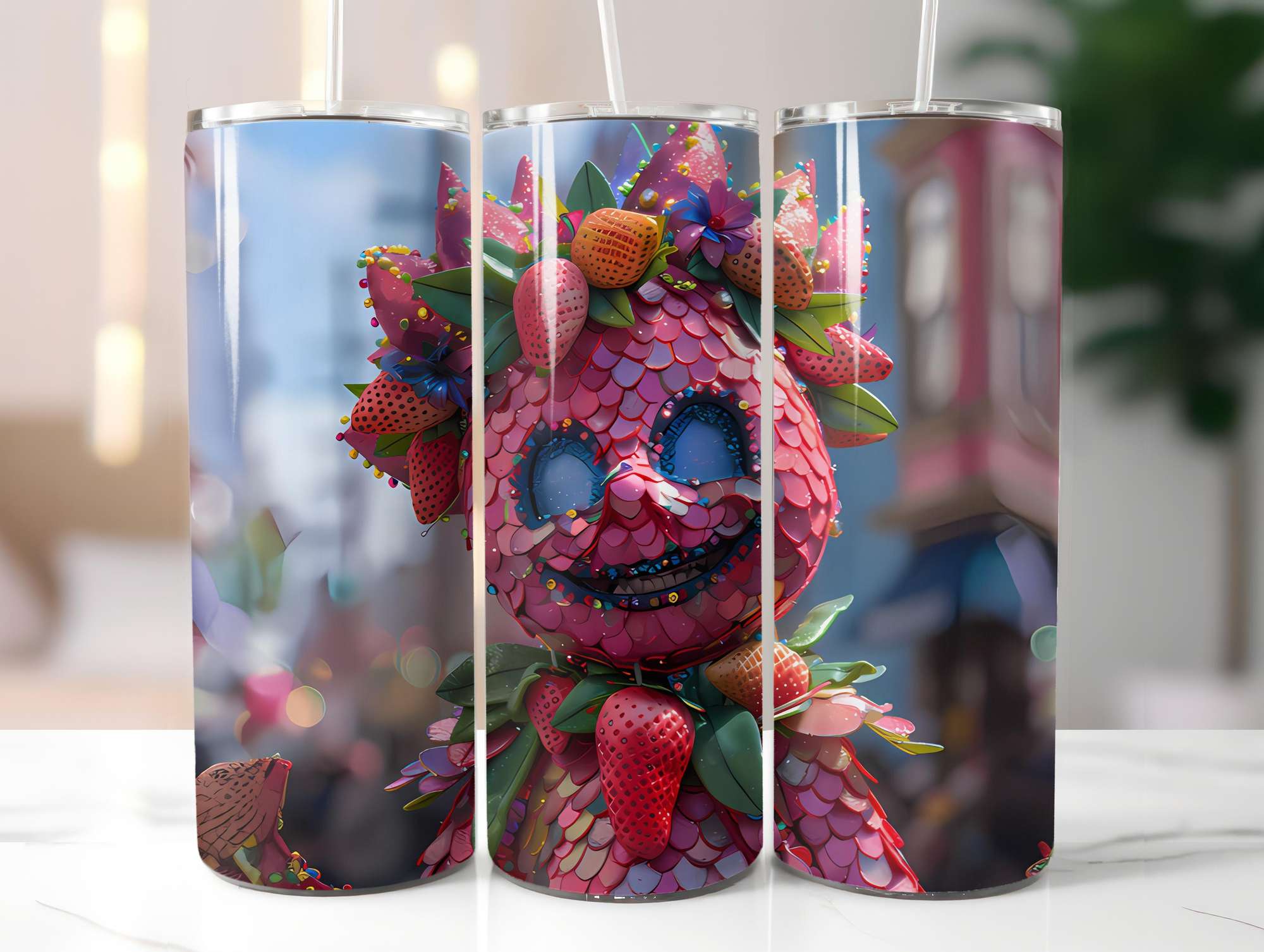 Strawberry 2 Tumbler Wrap - CraftNest - Digital Crafting and Art