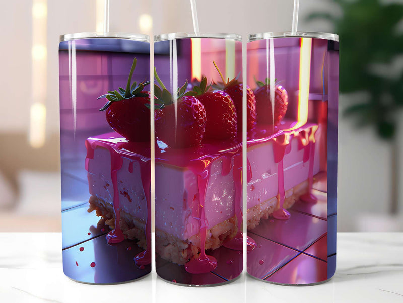 Strawberry 2 Tumbler Wrap - CraftNest - Digital Crafting and Art