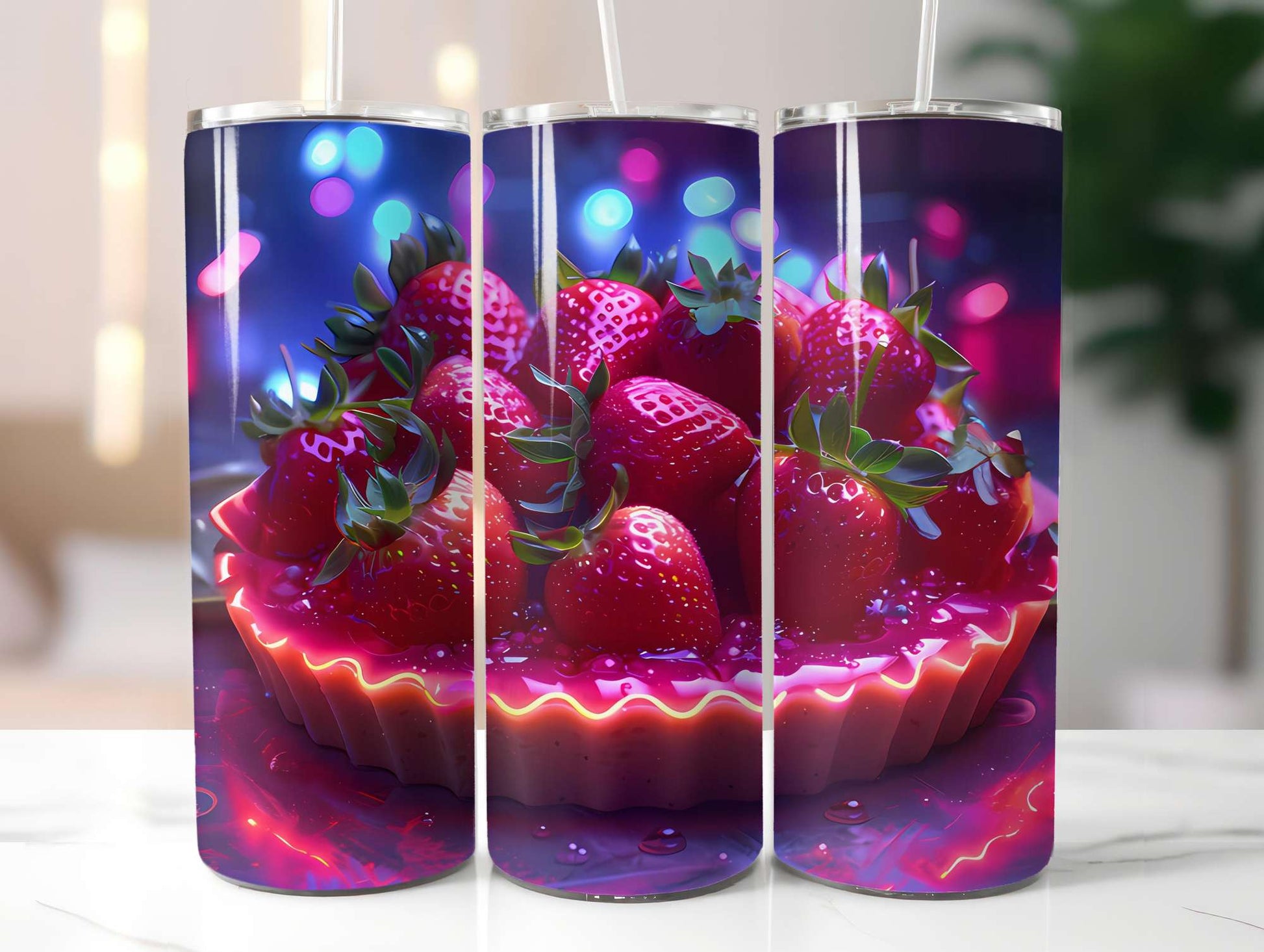 Strawberry 2 Tumbler Wrap - CraftNest - Digital Crafting and Art